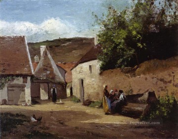Camille Pissarro Painting - esquina del pueblo 1863 1 Camille Pissarro